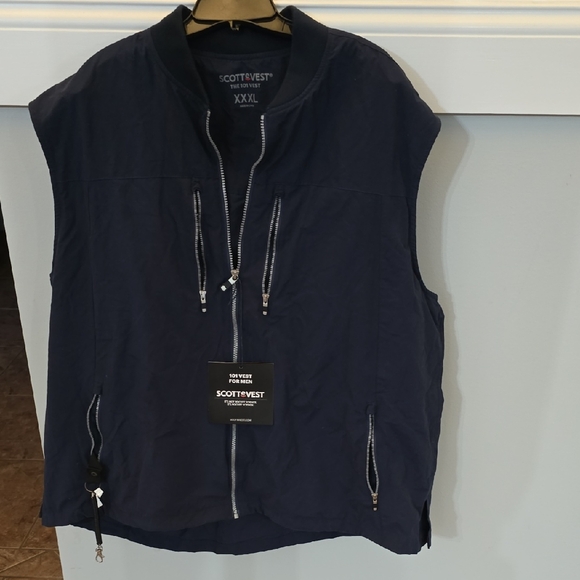 SCOTTeVEST Navy Blue Vest sz xxl